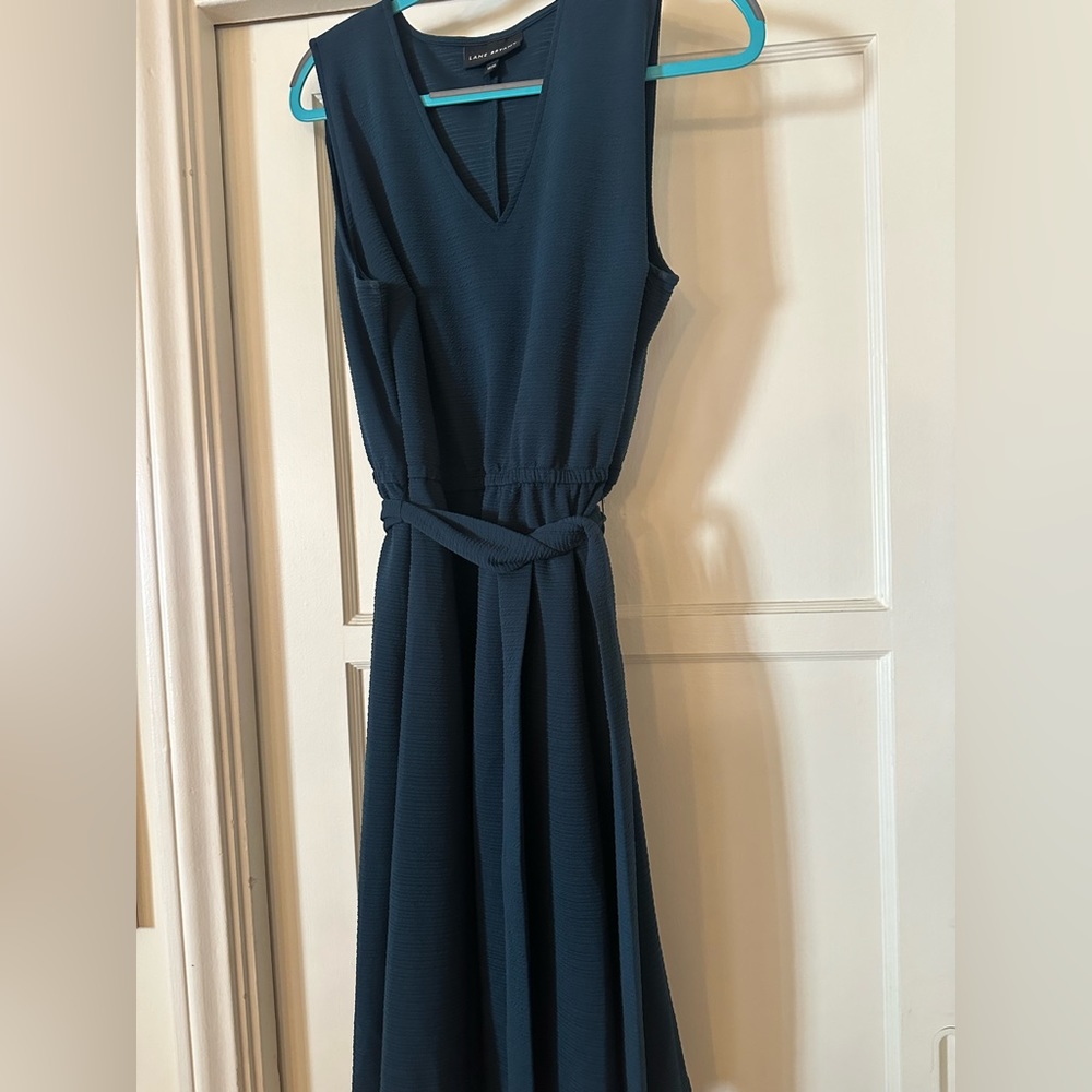 Forest Green pullover dress with belt